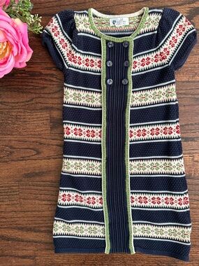 Willow Blossom cotton sweater dress, size 5T